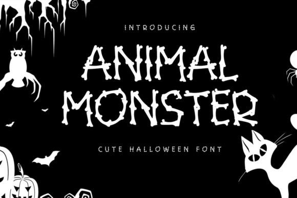Animal Monster Font for Spooky Campaigns