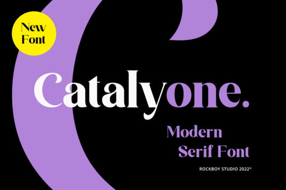 Catalyone: A Refined Serif Font for Digital Design