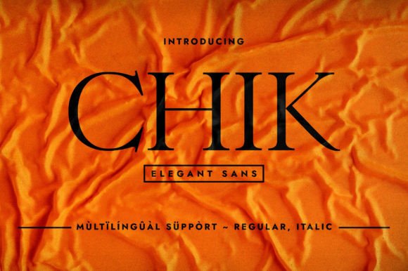 Chik Typeface: Elevate Your Brand with Elegant Serif Fonts