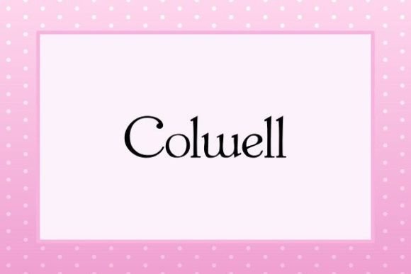 Colwell: A Slim Serif Font for Editorial Design