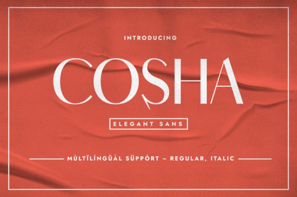 Cosha Typeface: Minimalist Elegance for Modern Branding