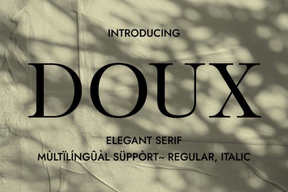 Doux Serif Font Review: Minimalist Elegance for Branding