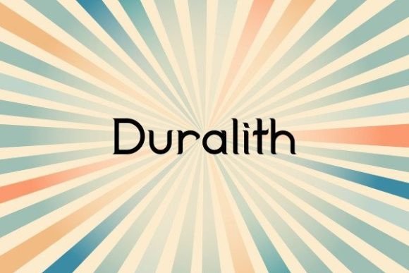Duralith Font: A Polished Look for Small Brands