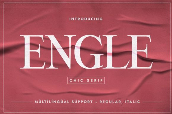 Engle: A Refined Serif Typeface for Editorial Design