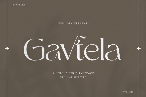 Gavtela: A Serif Font for Bold Campaigns