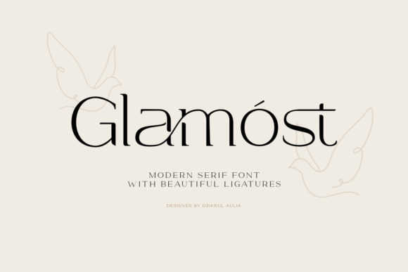 Glamost: A Refined Serif Font for Editorial Design