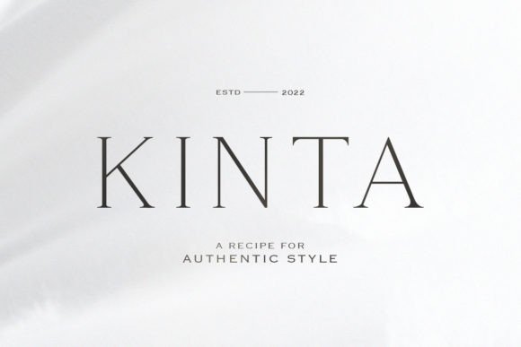 Kinta Typeface: Elegant Serif for Editorial Design