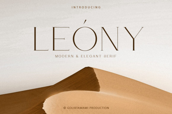 Leony Typeface: Elevating Brand Identity with Elegant Serif Fonts
