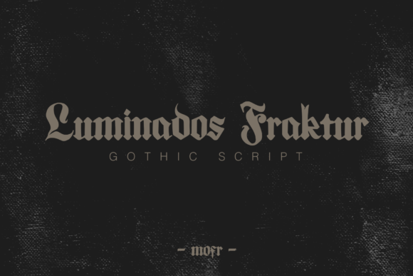 Luminados Fraktur: A Bold Typeface for Modern Campaigns