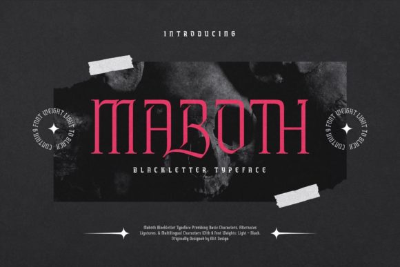 Maboth: A Bold Blackletter Font for Modern Branding