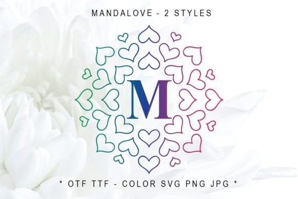Mandalove: A Decorative Font for Crafters
