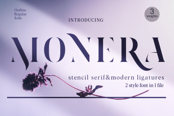 Monera: A Refined Serif Typeface for Editorial Design