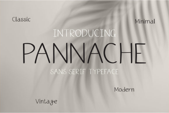 Pannache: A Minimalist Sans Serif Font for Modern Web Design