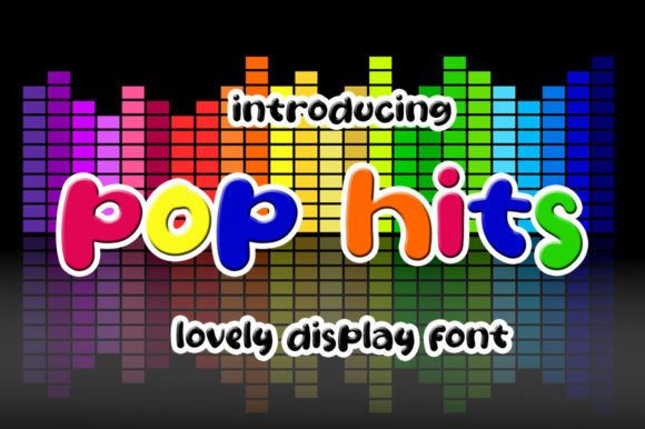 Pop Hits: A Sweet Display Font for Modern Editorial Design