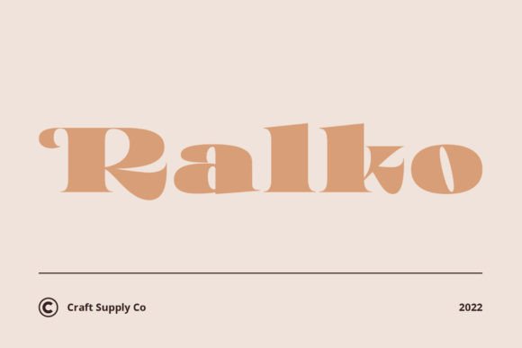 Ralko: A Refined Serif Typeface for Editorial Design